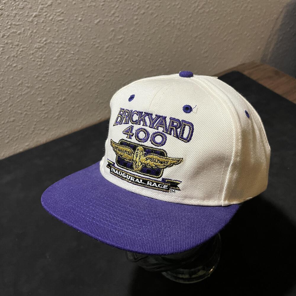 Vintage Brickyard 400 Hat Cap Snap Back Limited Edition NASCAR Racing Logo 7 90s